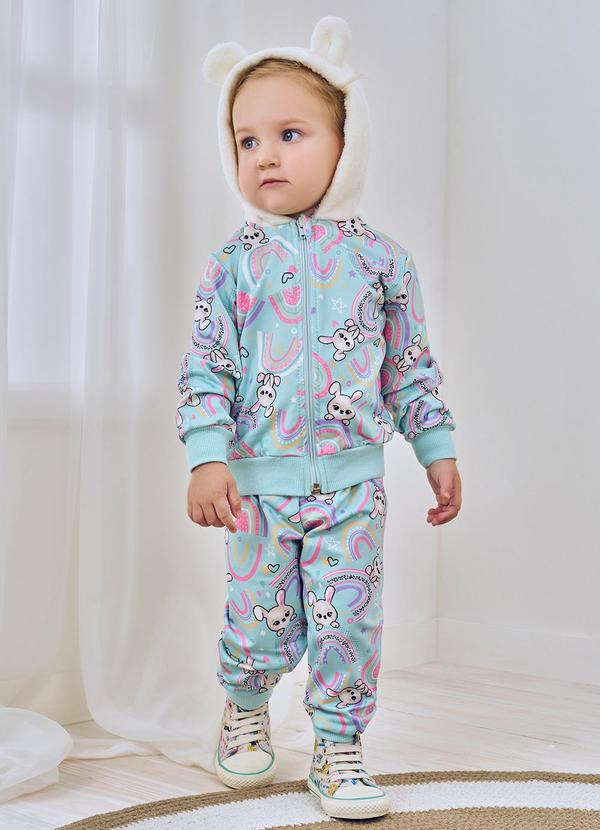 Abrange - Conjunto Jaqueta e Calça Total Print Verde 2