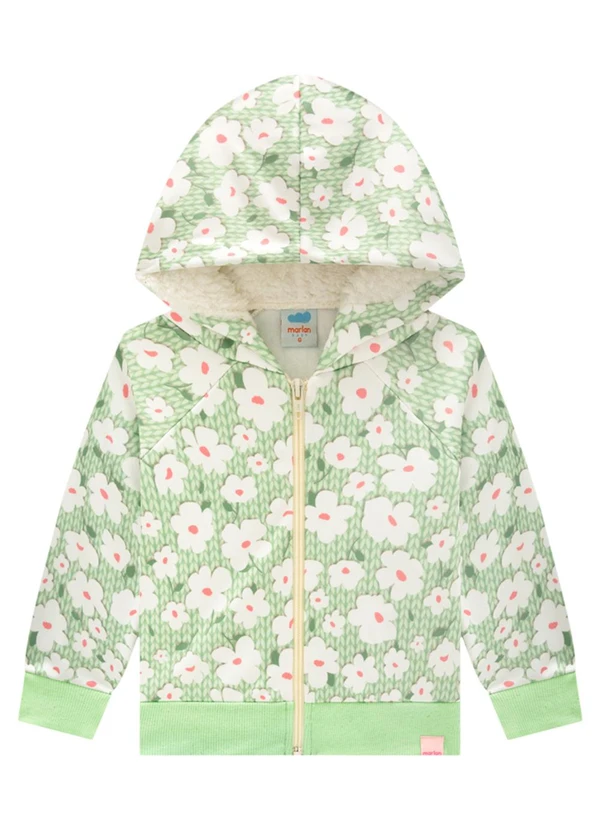 Marlan - Conjunto Jaqueta e Calça Tricot Floral Verde 2