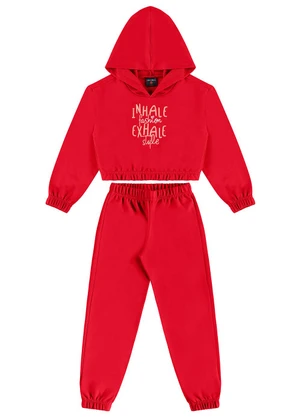 Guloseima - Conjunto Jaqueta e Calça Vermelho - GULOSEIMA