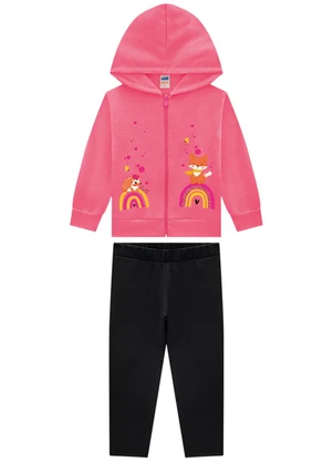 Marlan - Conjunto Jaqueta e Legging em Molecotton Rosa - MARLAN