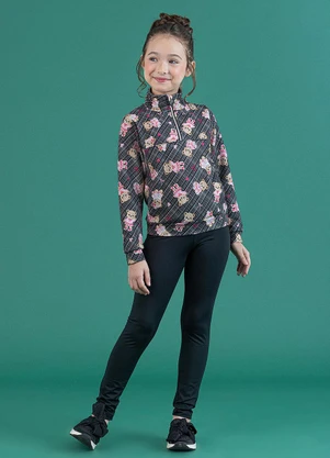 Soft Bonni - Conjunto Jaqueta e Legging Infantil Preto Bear - SOFT BONNI