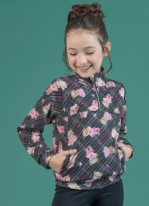 Soft Bonni - Conjunto Jaqueta e Legging Infantil Preto Bear - SOFT BONNI