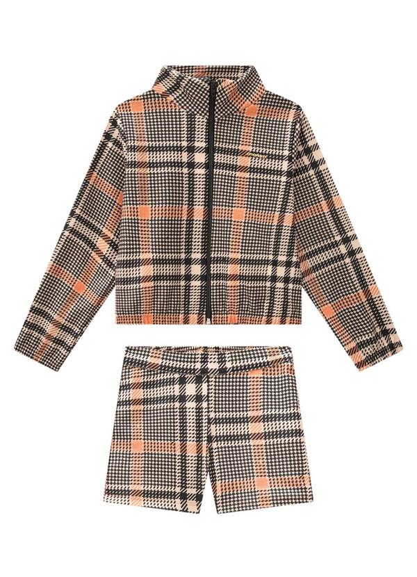 Marlan - Conjunto Jaqueta e Shorts Princesa Preto