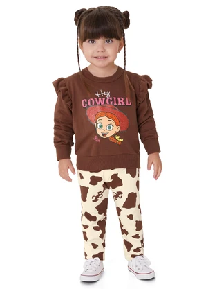 Malwee Kids - Conjunto Jessie® em Moletinho Marrom - MALWEE KIDS