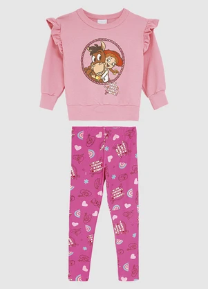 Malwee Kids - Conjunto Jessie® em Moletinho Rosa - MALWEE KIDS