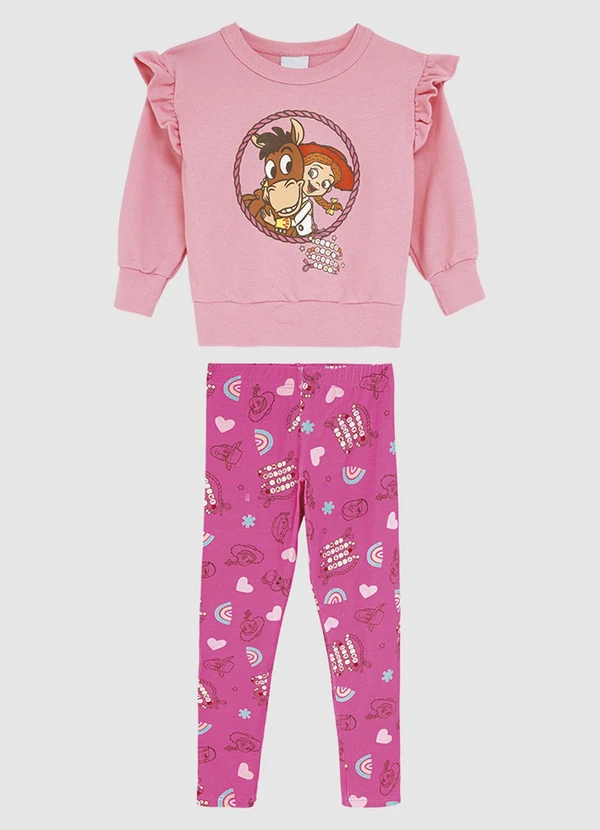 Malwee Kids - Conjunto Jessie® em Moletinho Rosa