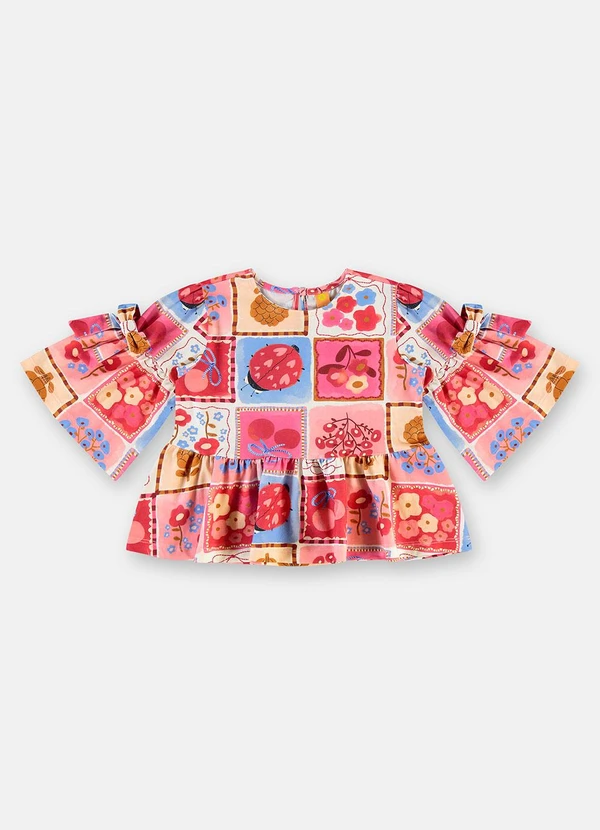 Três e Já - Conjunto Joana Infantil Blusa Estampado 3