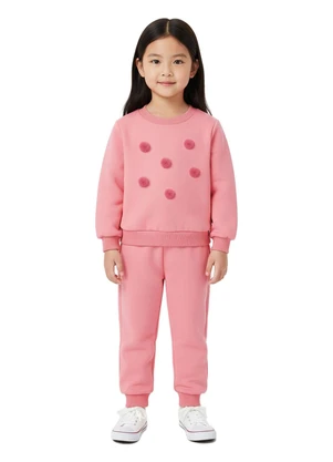 Malwee Kids - Conjunto Jogger com Pompom Rosa Claro - MALWEE KIDS