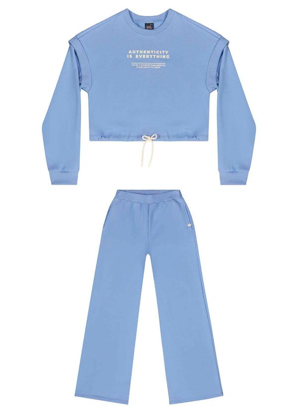 Gloss - Conjunto Juvenil com Blusão e Calça Azul 2