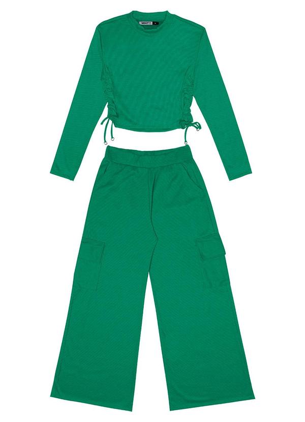 Minty - Conjunto Juvenil Feminino Blusão com Calça Verde