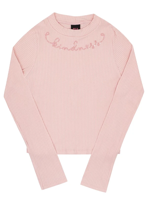 Pulla Bulla - Conjunto Juvenil Menina Malha Canelada Rosa 3