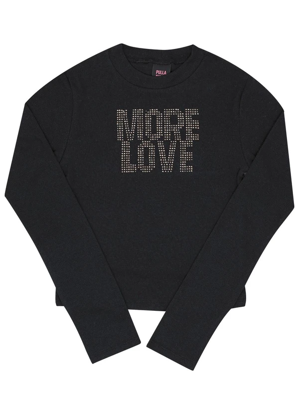 Pulla Bulla - Conjunto Juvenil Ribana com Elastano Leve Preto 3