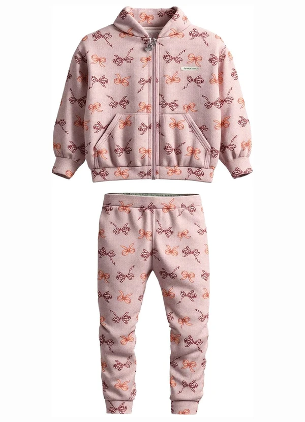 Carinhoso - Conjunto Lacinhos em Soft Rosa