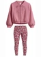 Carinhoso - Conjunto Laço com Bordado Marrom - variação: Rosa