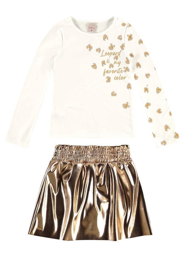 Carinhoso - Conjunto Leopard com Corino Bege 1