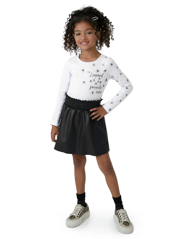 Carinhoso - Conjunto Leopard com Corino Branco