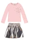 Carinhoso - Conjunto Leopard com Corino Rosa - variação: Rosa