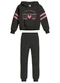 Malwee Kids - Conjunto Little Hearts em Botonê Rosa - variação: Preto