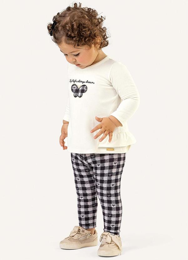 Colorittá - Conjunto Longo Bebê Menina Borboleta Bege 2