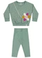 Elian - Conjunto Longo Bebê Menina Poá Verde - variação: Verde