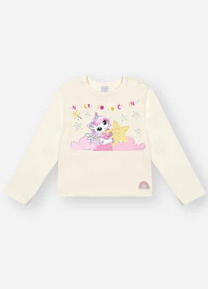 Abrange - Conjunto Longo Bebê Menina Unicórnio Rosa - ABRANGE
