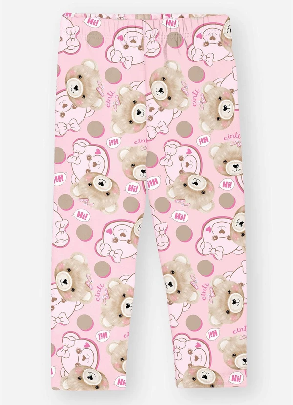 Abrange - Conjunto Longo Bebê Menina Ursa Rosa 3