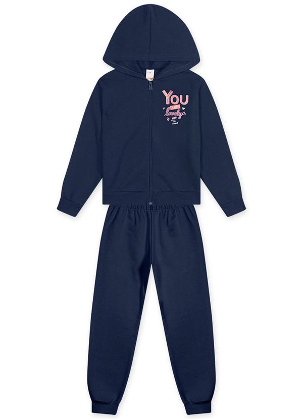 Marisol Play - Conjunto Longo com Capuz Moletom Infantil Feminino
