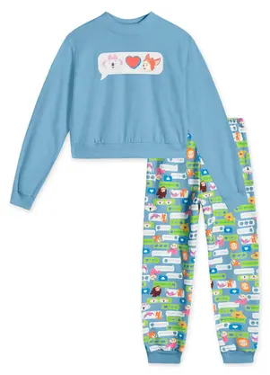 Lilica Ripilica - Conjunto Longo Infantil Menina Mundo Ripilica A - LILICA RIPILICA