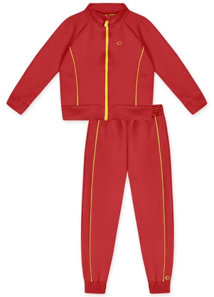 Lilica Ripilica - Conjunto Longo Infantil Feminino Vermelho - LILICA RIPILICA