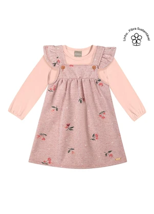 Colorittá - Conjunto Longo Infantil Menina Floral Rosa - COLORITTÁ