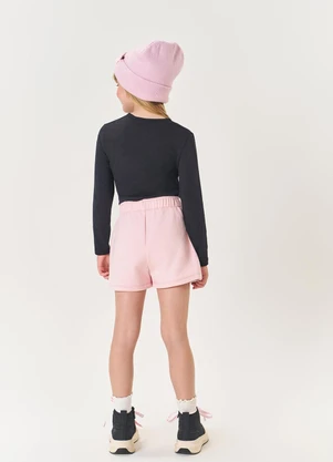 Abrange - Conjunto Longo Infantil Menina Metalizado Preto - ABRANGE