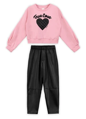 Marisol - Conjunto Longo Infantil Rosa - MARISOL