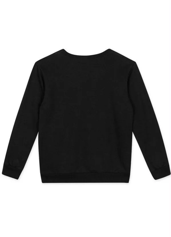 Lilica Ripilica - Conjunto Longo Infantil Unissex Preto 3