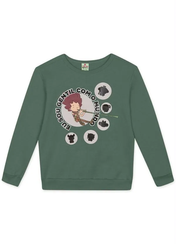 Lilica Ripilica - Conjunto Longo Infantil Unissex Verde 3