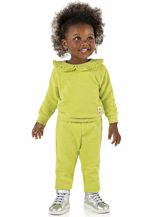 Marisol - Conjunto Longo Infantil Verde