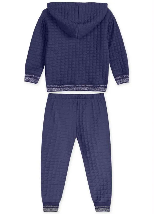 Marisol - Conjunto Longo Matelassê Menina Azul 2