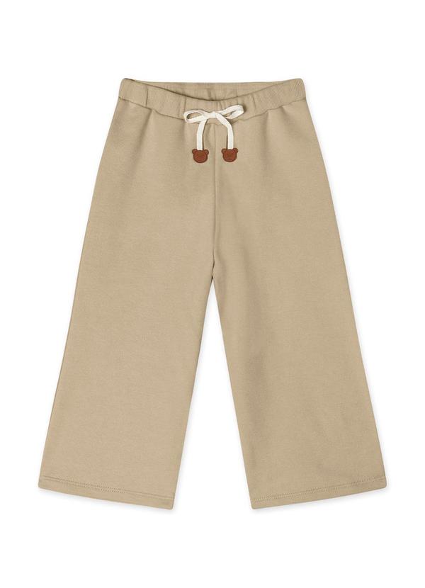 Marisol - Conjunto Longo Moletom Infantil Feminino Bege 3