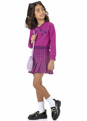 Marisol - Conjunto Longo Moletom Infantil Rosa - MARISOL