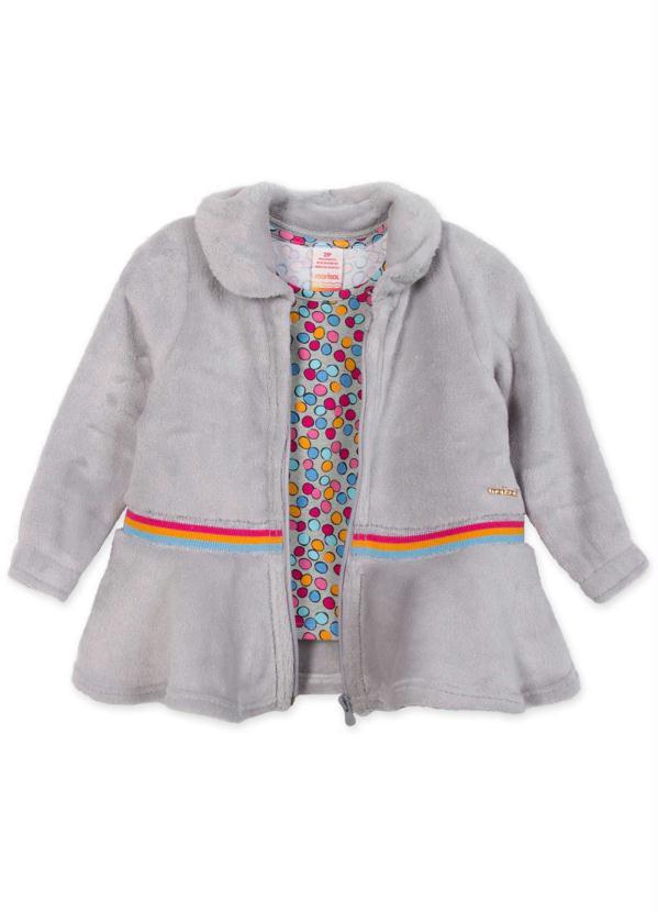 Marisol - Conjunto Longo Peluciado Menina Cinza 5