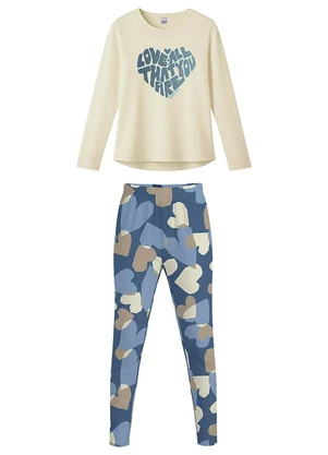 Malwee Kids - Conjunto Love All Bege - MALWEE KIDS