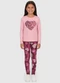 Malwee Kids - Conjunto Love All Rosa Claro - variação: Rosa Claro