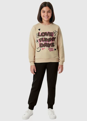 Malwee Kids - Conjunto Love Funny Days Areia - MALWEE KIDS