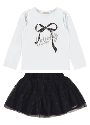 Carinhoso - Conjunto Lovely com Tule Menina Branco - CARINHOSO