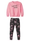 Malwee Kids - Conjunto Lovely Days em Moletom Bordô - variação: Rosa Claro
