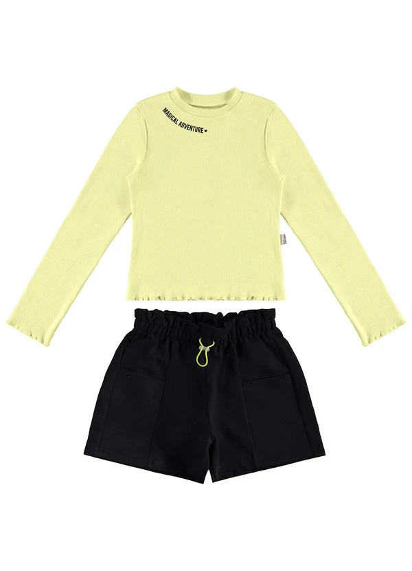 Malwee Kids - Conjunto Magical Adventure Clochard Amarelo