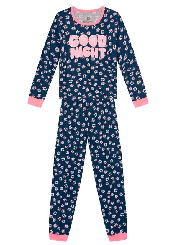 Brandili - Conjunto Malha Infantil Menina Azul