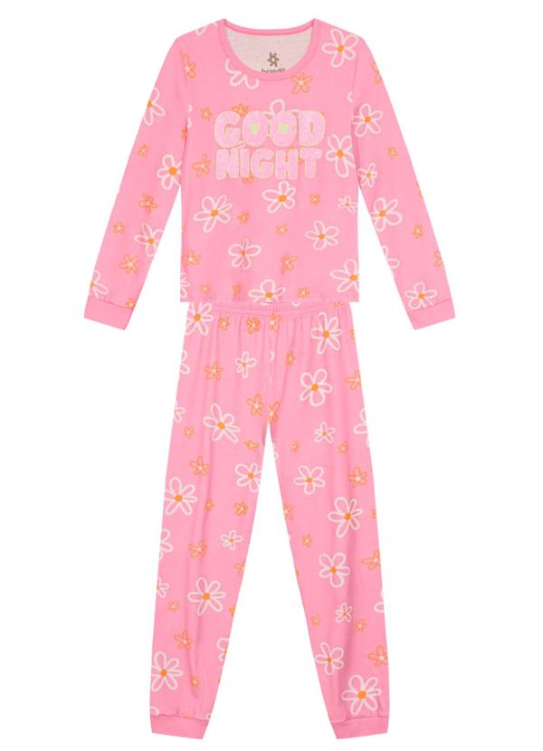 Brandili - Conjunto Malha Infantil Menina Rosa