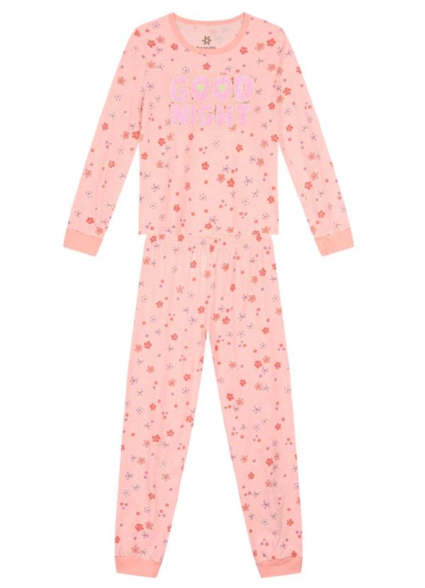 Brandili - Conjunto Malha Infantil Menina Rosa