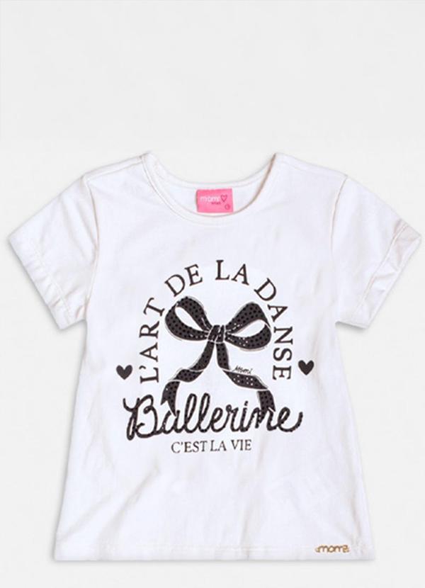 Momi - Conjunto Manga Curta Ballerine com Laços Branco 3