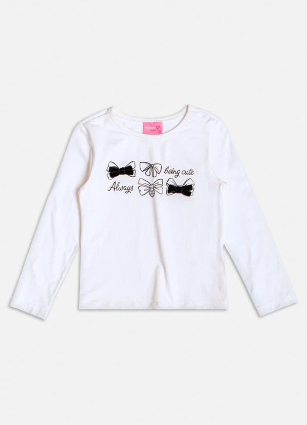 Momi - Conjunto Manga Longa de Veludo com Laço Preto 3